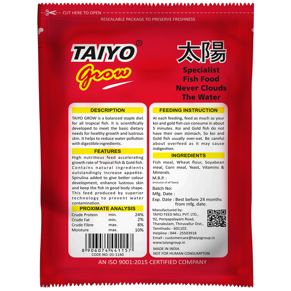 Taiyo Grow Fish Food 1kg - Image 2