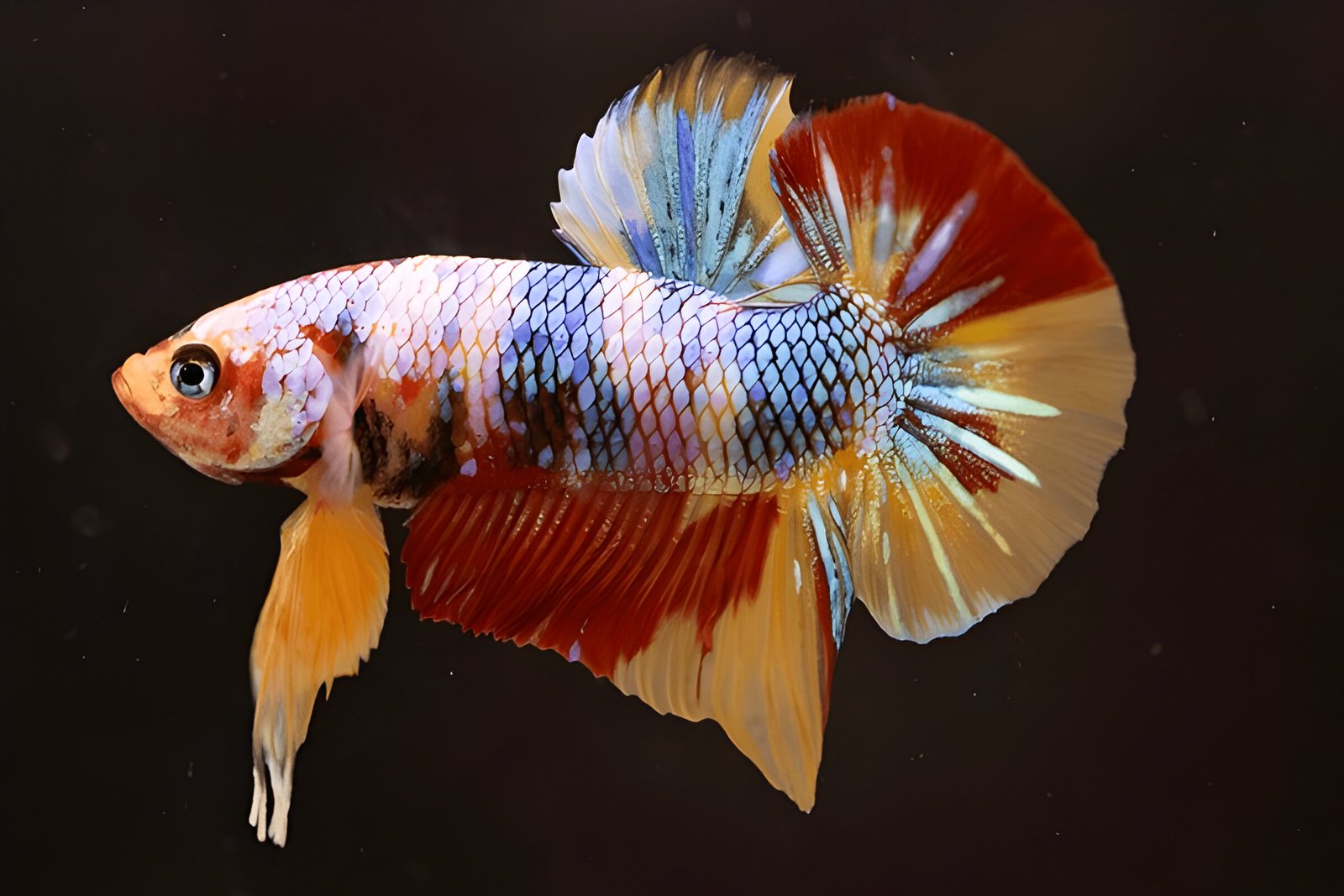 Yellow Galaxy Koi Plakat Betta (Male) - Image 2